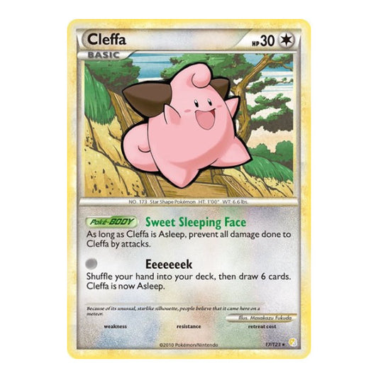 Cleffa (HS) #17/123 Rare (Reverse Holofoil Moderately Played) HeartGold SoulSilver Pokemon: 2010