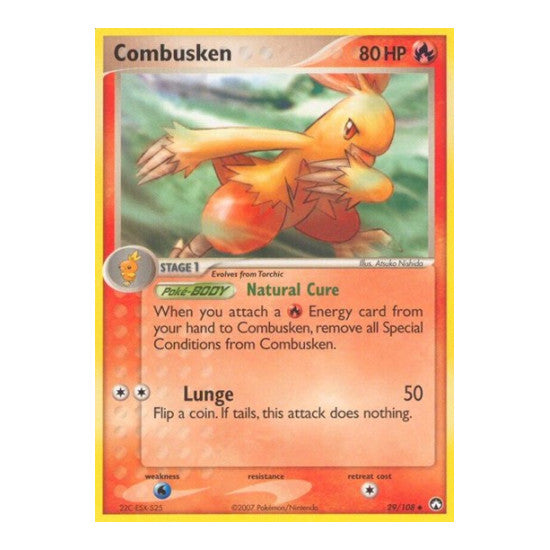 Combusken (PK) #29/108 Uncommon (Heavily Played) EX Power Keepers Pokemon: 2007