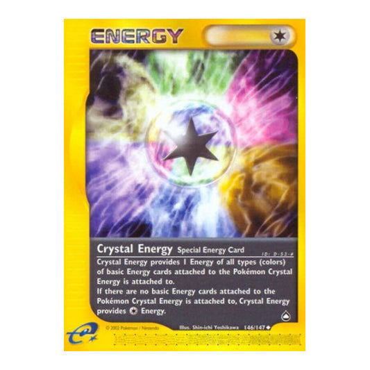 Crystal Energy (AQ) #146/147 Uncommon (Reverse Holofoil Lightly Played) Aquapolis Pokemon: 2003