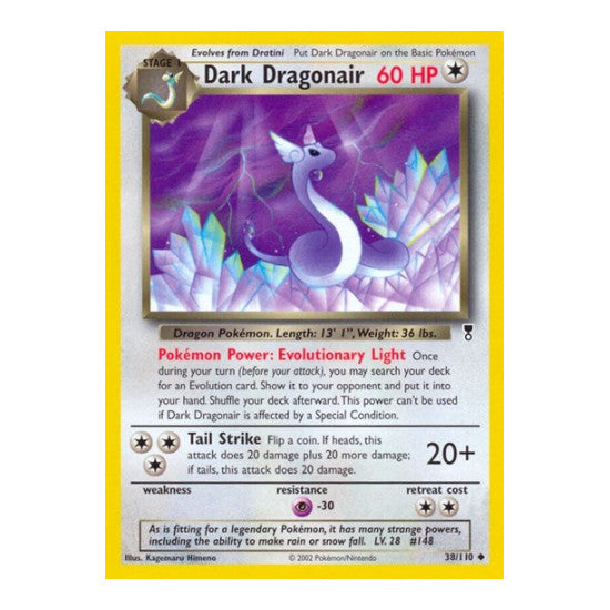 Dark Dragonair (LC) #038/110 Uncommon (Moderately Played) Legendary Collection Pokemon: 2002
