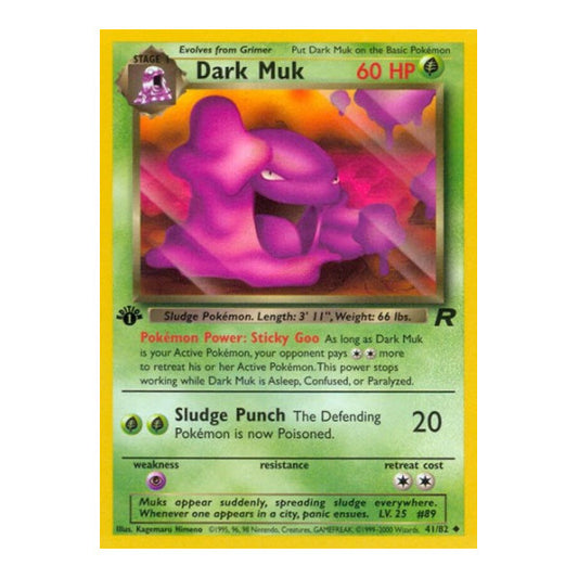 Dark Muk (TR) #41/82 Uncommon Team Rocket Pokemon: 2000