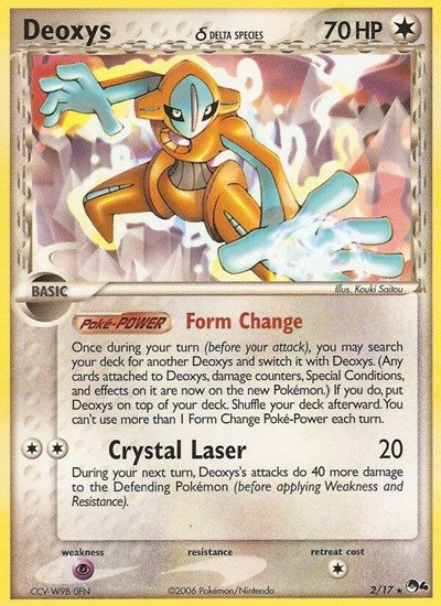 Deoxys Delta Species (POP) #002/017 Rare (Holofoil Heavily Played) POP Series 4 Pokemon: 2026
