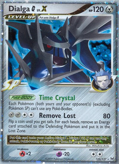 Dialga G LVX (PL) #122/127 Ultra Rare (Holofoil Moderately Played) Platinum Pokemon: 2009