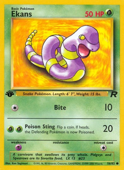 Ekans (TR) #56/82 Common Team Rocket Pokemon: 2000