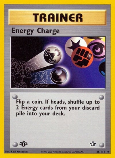 Energy Charge (N1) #085/111 Rare Neo Genesis Pokemon: 2000