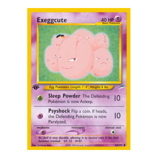 Exeggcute (N4) #064/105 Common Neo Destiny Pokemon: 2002