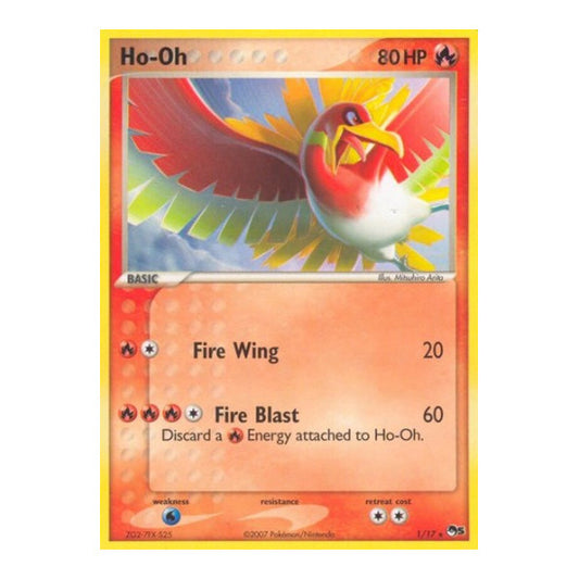 Ho-Oh (POP) #001/017 Rare (Holofoil Damaged) POP Series 5 Pokemon: 2026