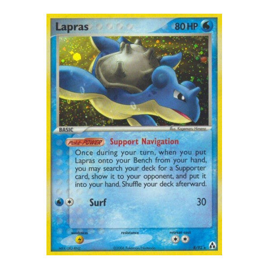 Lapras (LM) #8/92 Holo Rare (Holofoil Damaged) EX Legend Maker Pokemon: 2006