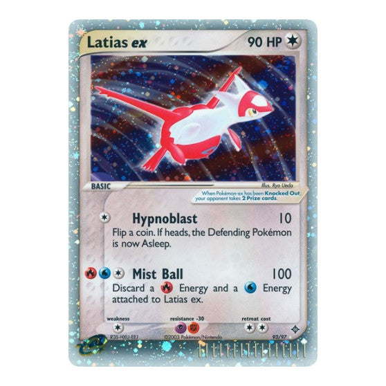 Latias ex (DR) #93/97 Ultra Rare (Holofoil Damaged) EX Dragon Pokemon: 2003