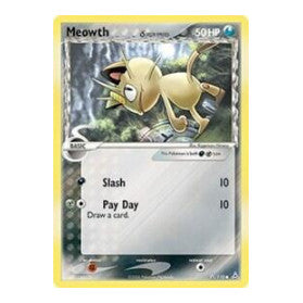Meowth (Delta Species) (HP) #71/110 Common (Moderately Played) EX Holon Phantoms Pokemon: 2006