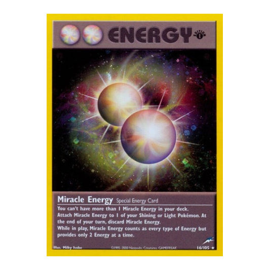 Miracle Energy (N4) #016/105 Holo Rare (Unlimited Holofoil Moderately Played) Neo Destiny Pokemon: 2002