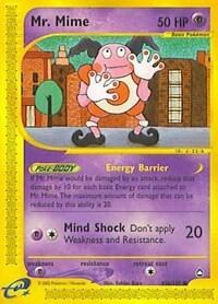 Mr Mime 95b (AQ) #095b/147 Common (Near Mint) Aquapolis Pokemon: 2003