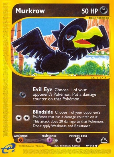 Murkrow (SK) #079/144 Common (Lightly Played) Skyridge Pokemon: 2003