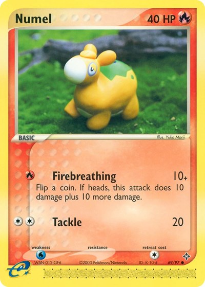 Numel 69 97 (DR) #69/97 Common (Heavily Played) Dragon Pokemon: 2003