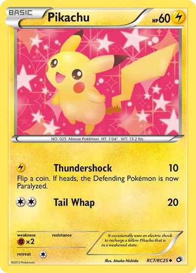 Pikachu (LTR) #RC7/RC25 Uncommon (Holofoil Near Mint) Legendary Treasures: Radiant Collection Pokemon: 2013