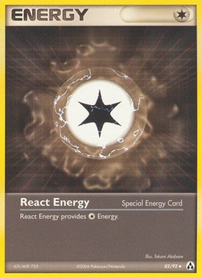 React Energy (LM) #82/92 Uncommon (Moderately Played) Legend Maker Pokemon: 2006