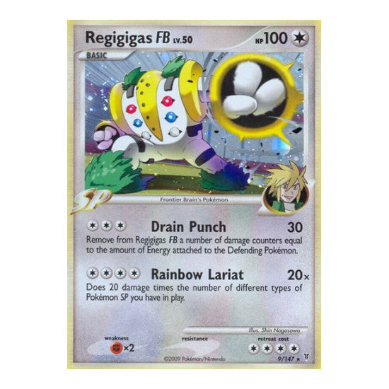 Regigigas FB (SV) #9 Holo Rare (Holofoil Damaged) Supreme Victors Pokemon: 2009