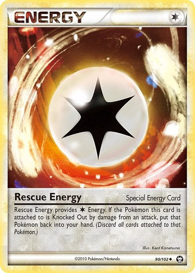 Rescue Energy (TM) #90/102 Uncommon (Moderately Played) Triumphant Pokemon: 2010