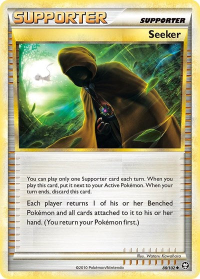 Seeker (TM) #88/102 Uncommon (Reverse Holofoil Moderately Played) Triumphant Pokemon: 2010