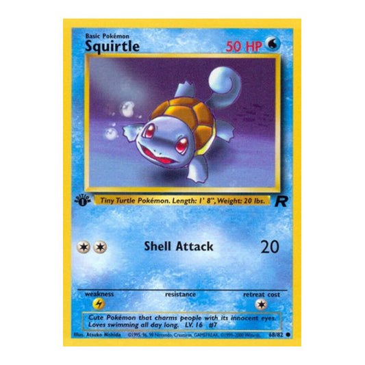 Squirtle (TR) #68/82 Common Team Rocket Pokemon: 2000