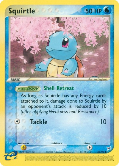 Squirtle (MA) #46/95 Common (Heavily Played) Team Magma vs Team Aqua Pokemon: 2004