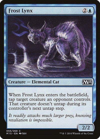 Frost Lynx (M15) #55 Common (Foil Lightly Played) Magic 2015 (M15) Magic: The Gathering: 2014