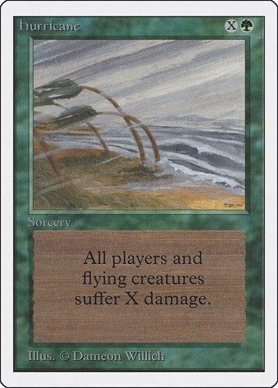 Hurricane (2ED) #201 Uncommon Unlimited Edition Magic: The Gathering: 1993