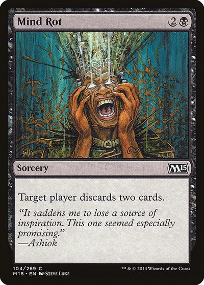 Mind Rot (M15) #104 Common (Lightly Played) Magic 2015 (M15) Magic: The Gathering: 2014