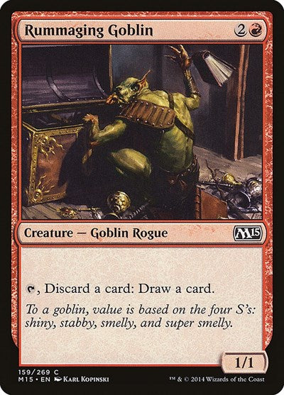 Rummaging Goblin (M15) #159 Common (Lightly Played) Magic 2015 (M15) Magic: 2014