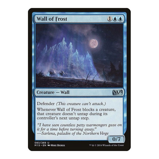Wall of Frost (M15) #83 Uncommon (Lightly Played) Magic 2015 (M15) Magic: The Gathering: 2014