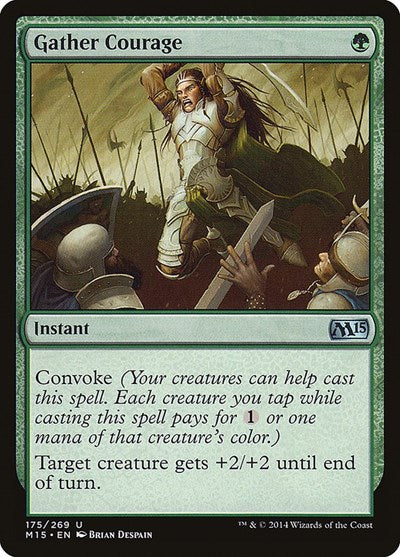 Gather Courage (M15) #175 Uncommon (Lightly Played) Magic 2015 (M15) Magic: 2014
