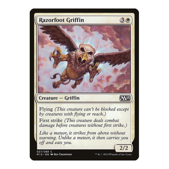 Razorfoot Griffin (M15) #27 Common (Lightly Played) Magic 2015 (M15) Magic: The Gathering: 2014