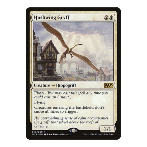 Hushwing Gryff (M15) #15 Rare (Foil Near Mint) Magic 2015 (M15) Magic: The Gathering: 2014