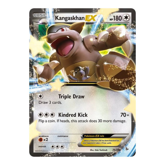 Kangaskhan EX (FLF) #78/106 Ultra Rare (Holofoil Moderately Played) XY - Flashfire Pokemon: 2014