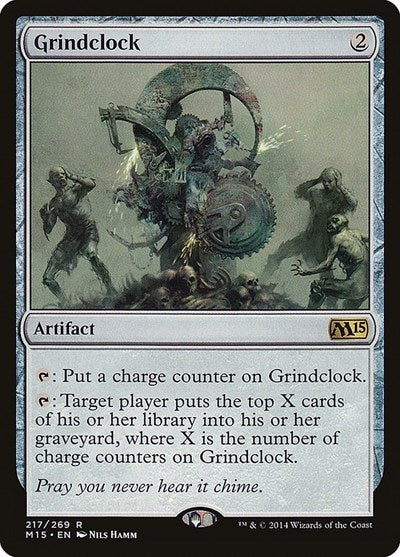 Grindclock (M15) #217 Rare (Damaged) Magic 2015 (M15) Magic: The Gathering: 2014