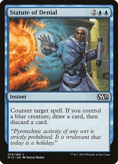 Statute of Denial (M15) #79 Common (Lightly Played) Magic 2015 (M15) Magic: The Gathering: 2014