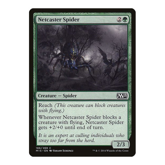 Netcaster Spider (M15) #186 Common (Lightly Played) Magic 2015 (M15) Magic: The Gathering: 2014