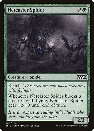 Netcaster Spider (M15) #186 Common (Lightly Played) Magic 2015 (M15) Magic: 2014