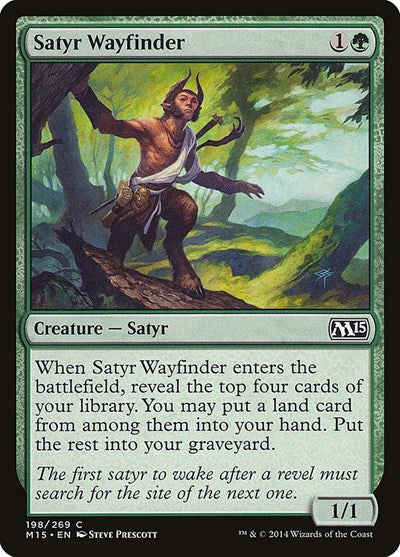 Satyr Wayfinder (M15) #198 Common (Lightly Played) Magic 2015 (M15) Magic: 2014