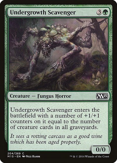 Undergrowth Scavenger (M15) #204 Common (Lightly Played) Magic 2015 (M15) Magic: 2014