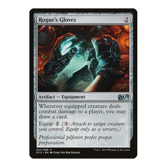 Rogue's Gloves (M15) #227 Uncommon (Lightly Played) Magic 2015 (M15) Magic: The Gathering: 2014