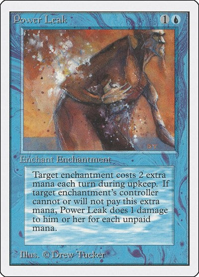 Power Leak (2ED) #72 Common (Heavily Played) Unlimited Edition Magic: 1993