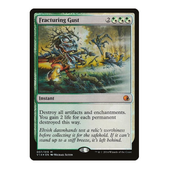 Fracturing Gust (V14) #7 Mythic Rare (Foil Heavily Played) From the Vault: Annihilation Magic: The Gathering: 2014