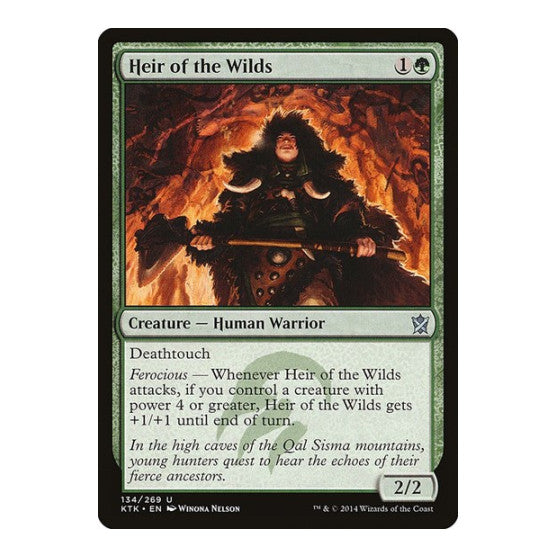 Heir of the Wilds (KTK) #134 Uncommon (Lightly Played) Khans of Tarkir Magic: The Gathering: 2014