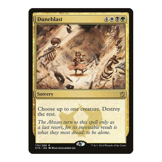 Duneblast (KTK) #174 Rare (Lightly Played) Khans of Tarkir Magic: The Gathering: 2014