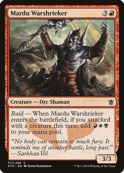 Mardu Warshrieker (KTK) #117 Common (Lightly Played) Khans of Tarkir Magic: The Gathering: 2014