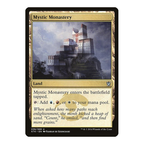 Mystic Monastery (KTK) #236 Uncommon (Lightly Played) Khans of Tarkir Magic: The Gathering: 2014