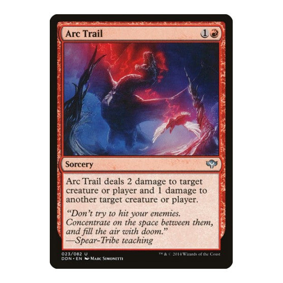 Arc Trail (DDN) #23 Uncommon (Moderately Played) Duel Decks: Speed vs. Cunning Magic: The Gathering: 2014