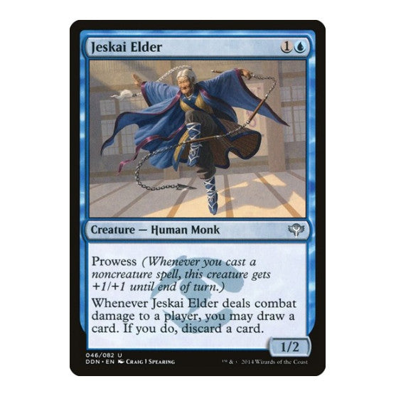 Jeskai Elder (DDN) #46 Uncommon (Heavily Played) Duel Decks: Speed vs. Cunning Magic: The Gathering: 2014