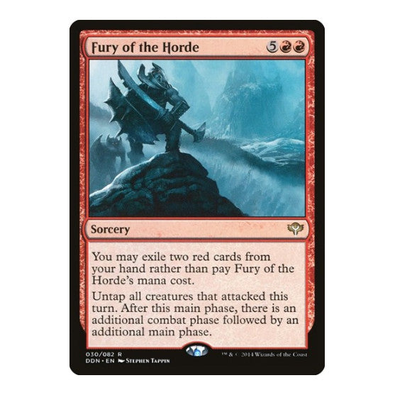 Fury of the Horde (DDN) #30 Rare (Lightly Played) Duel Decks: Speed vs. Cunning Magic: The Gathering: 2014